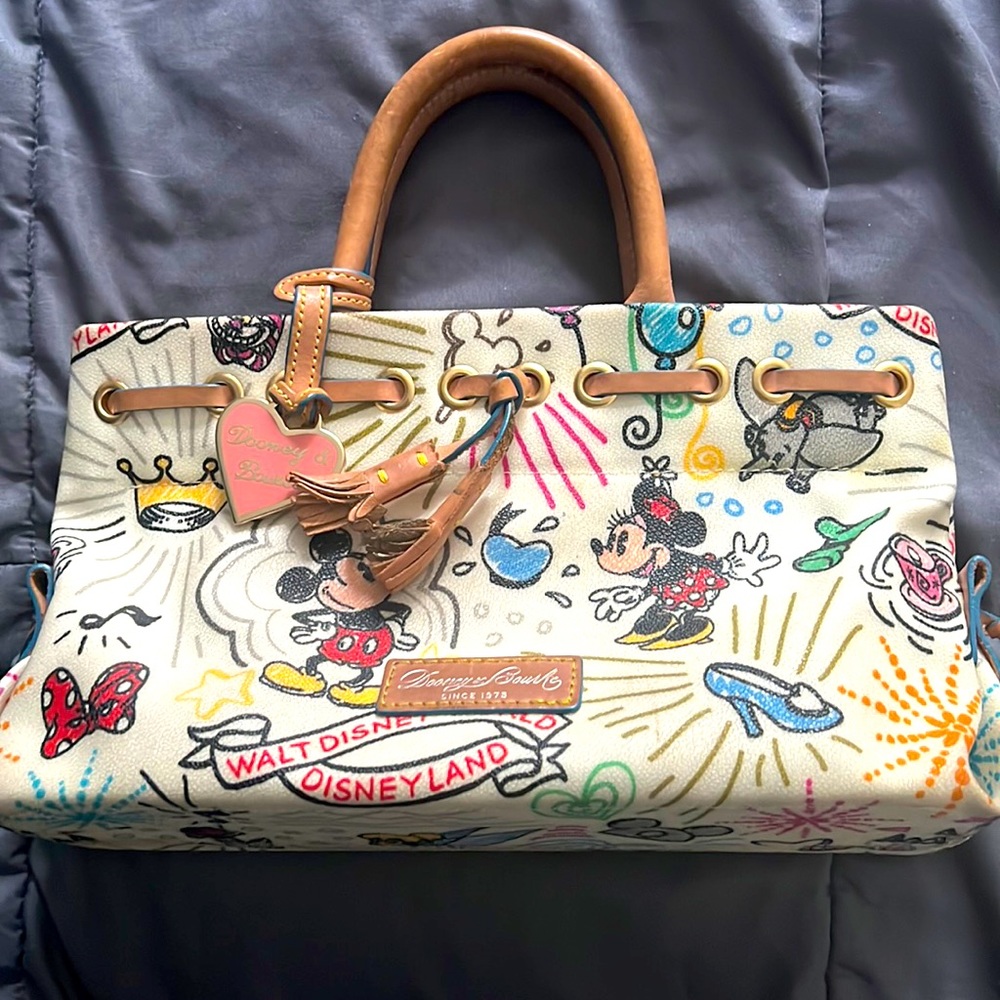 USED Dooney & Burke Sketch Tassel Handbag